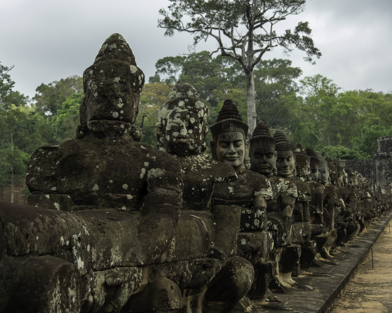 Guardian Gods at Angkor Thom